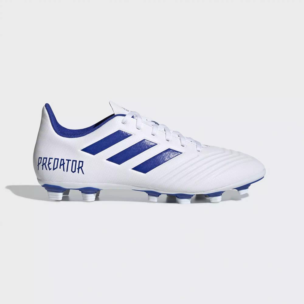 Adidas Predator 19.4 Flexible Ground Tacos de Futbol Blancos Para Hombre (MX-51448)